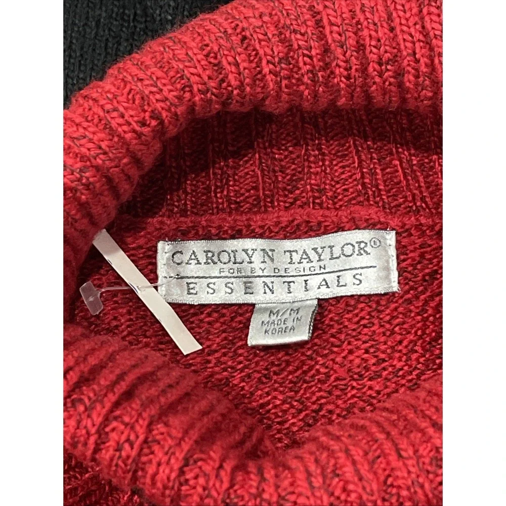 CAROLYN TAYLOR ESSENTIAL VINTAGE Sweater Christmas Holiday Turtleneck NWOT Large